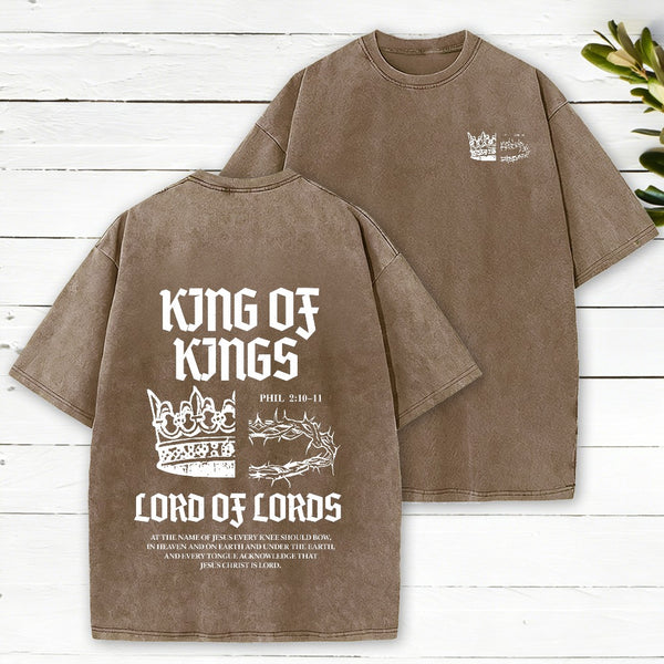 King Of Kings Christian Washed T-Shirt