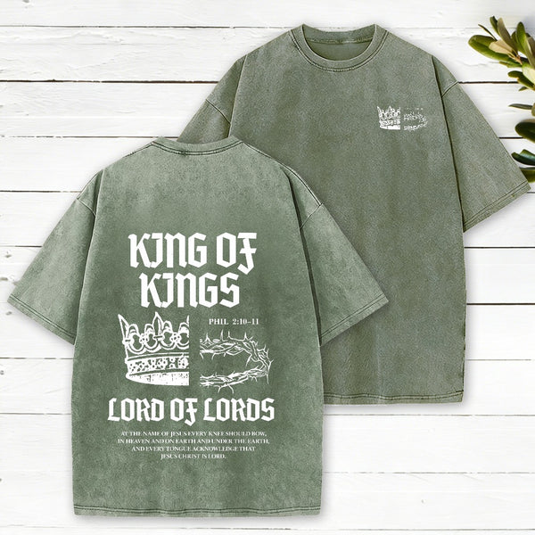 King Of Kings Christian Washed T-Shirt