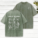 Look At The Birds Christian Washed T-Shirt