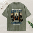 Even Though I Walk Through Leg Day Christian Washed T-Shirt