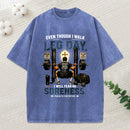 Even Though I Walk Through Leg Day Christian Washed T-Shirt