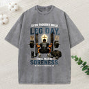 Even Though I Walk Through Leg Day Christian Washed T-Shirt