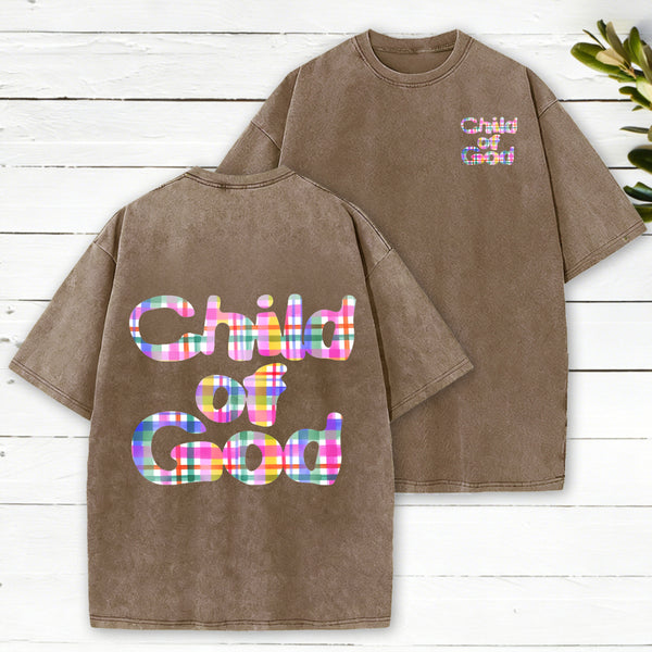 Child Of God Christian Washed T-Shirt