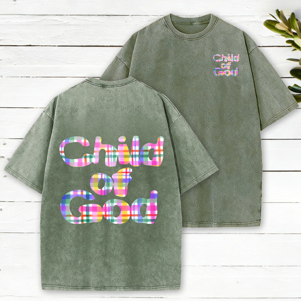 Child Of God Christian Washed T-Shirt