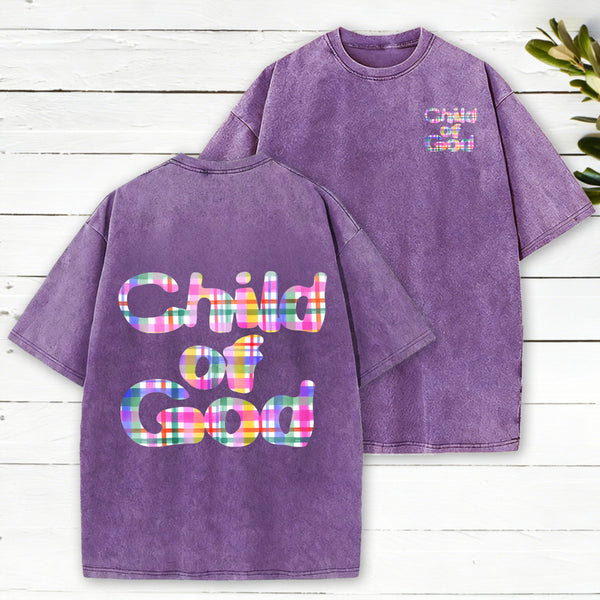 Child Of God Christian Washed T-Shirt