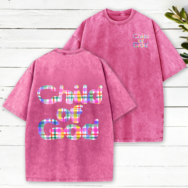 Child Of God Christian Washed T-Shirt