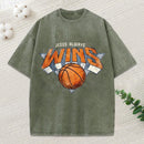 Jesus Always Wins Christian Washed T-Shirt