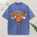 Jesus Always Wins Christian Washed T-Shirt