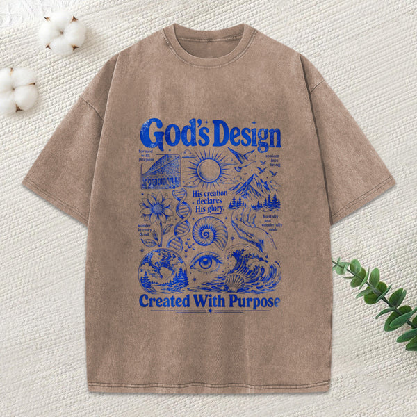God'S Design Christian Washed T-Shirt