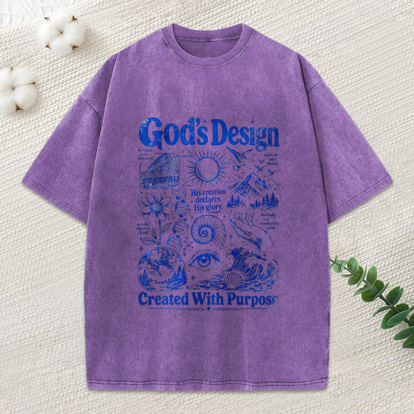 God'S Design Christian Washed T-Shirt