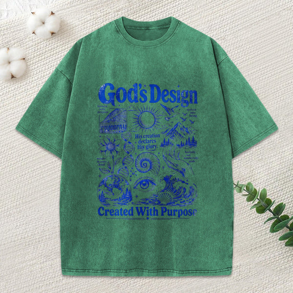 God'S Design Christian Washed T-Shirt