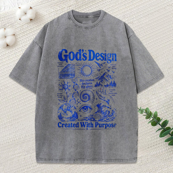 God'S Design Christian Washed T-Shirt