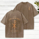 Alpha And Omega Christian Washed T-Shirt