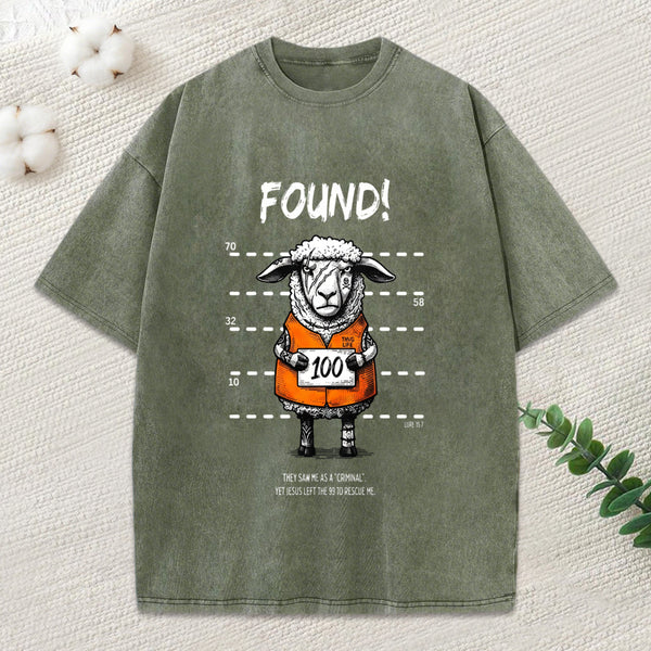 Found Sheep Christian Washed T-Shirt