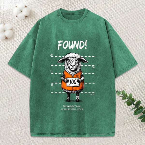 Found Sheep Christian Washed T-Shirt
