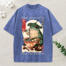 God Provides Even The Noodles Christian Washed T-Shirt