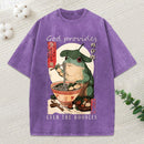 God Provides Even The Noodles Christian Washed T-Shirt
