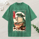 God Provides Even The Noodles Christian Washed T-Shirt