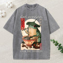 God Provides Even The Noodles Christian Washed T-Shirt
