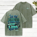 In My Distress I Cried Out To The Lord Christian Washed T-Shirt