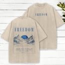 There Is Freedom Christian Washed T-Shirt