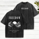 There Is Freedom Christian Washed T-Shirt