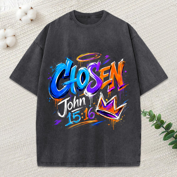 Chosen Christian Washed T-Shirt