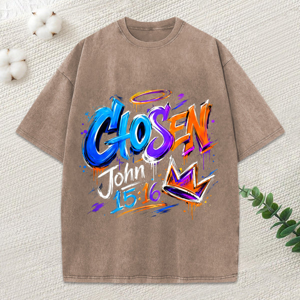 Chosen Christian Washed T-Shirt