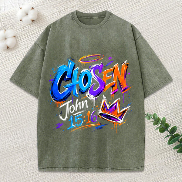 Chosen Christian Washed T-Shirt