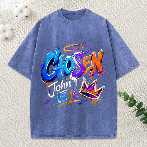Chosen Christian Washed T-Shirt