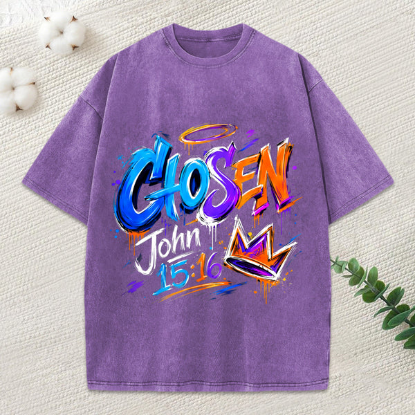 Chosen Christian Washed T-Shirt
