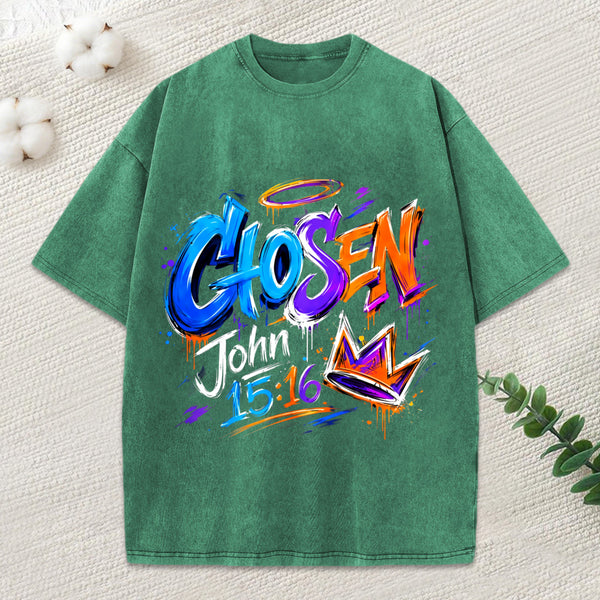 Chosen Christian Washed T-Shirt