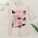 Made In The Image Of God Christian Washed T-Shirt
