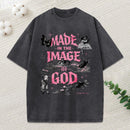 Made In The Image Of God Christian Washed T-Shirt
