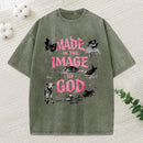 Made In The Image Of God Christian Washed T-Shirt