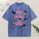 Made In The Image Of God Christian Washed T-Shirt