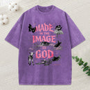 Made In The Image Of God Christian Washed T-Shirt