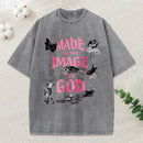 Made In The Image Of God Christian Washed T-Shirt
