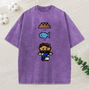5 Loaves 2 Fish Christian Washed T-Shirt