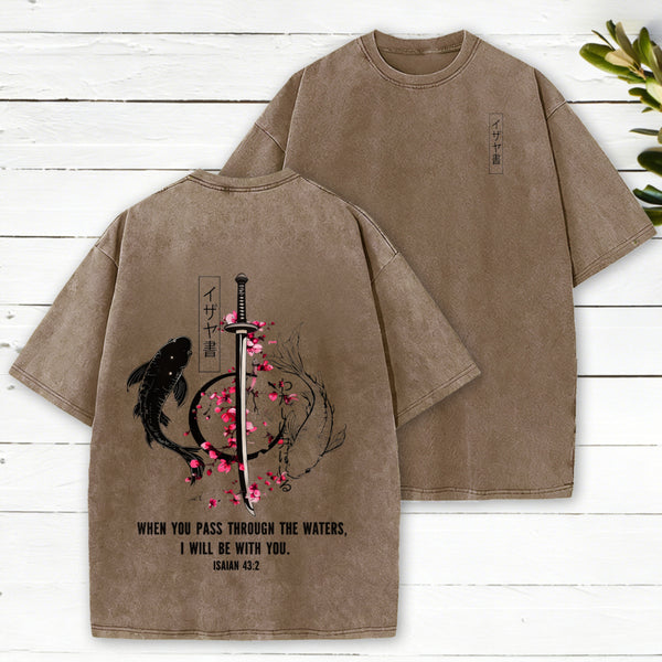 I Will Be With You Christian Washed T-Shirt
