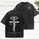 By His Wounds We Are Healed Christian Washed T-Shirt