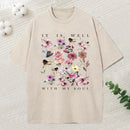 It Is Well With My Soul Christian Washed T-Shirt
