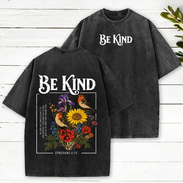 Be Kind Christian Washed T-Shirt
