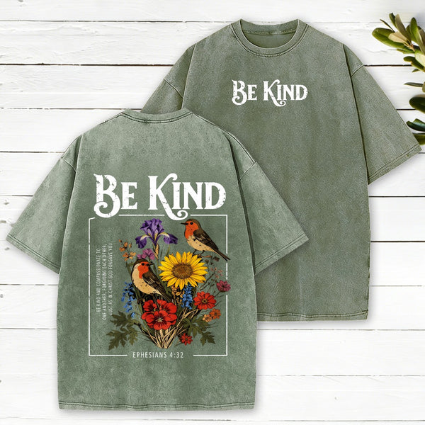 Be Kind Christian Washed T-Shirt