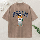 Psalm 23 Bear Christian Washed T-Shirt