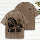 Fear Not For I Am With You Christian Washed T-Shirt
