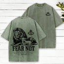 Fear Not For I Am With You Christian Washed T-Shirt