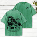 Fear Not For I Am With You Christian Washed T-Shirt