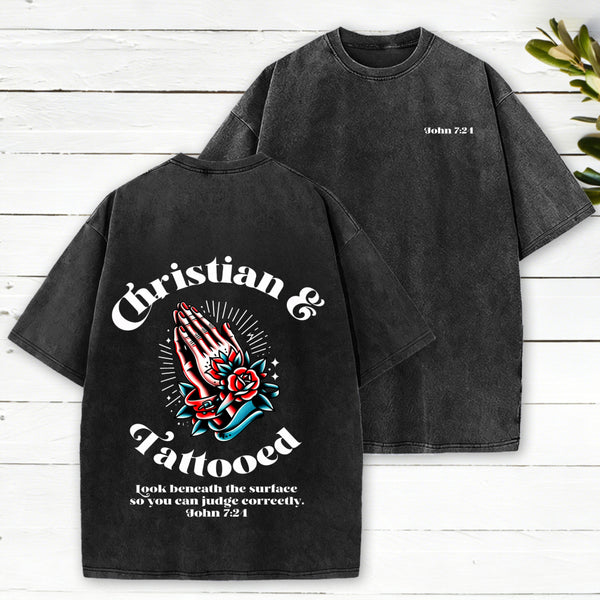 Christian Tattooed Christian Washed T-Shirt