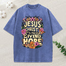 Living Hope Christian Washed T-Shirt